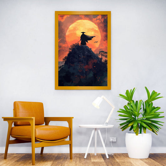 Samurai Mountain Fuji Asian Style Poster | Wall Art for Home & Office | High-Quality Print - High-Quality Visual Display