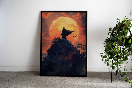 Samurai Mountain Fuji Asian Style Poster | Wall Art for Home & Office | High-Quality Print - High-Quality Visual Display