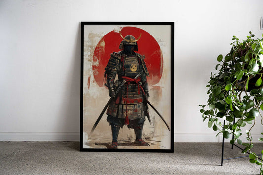 Samurai Painting 6 Asian Style Poster | Wall Art for Home & Office | High-Quality Print - High-Quality Visual Display