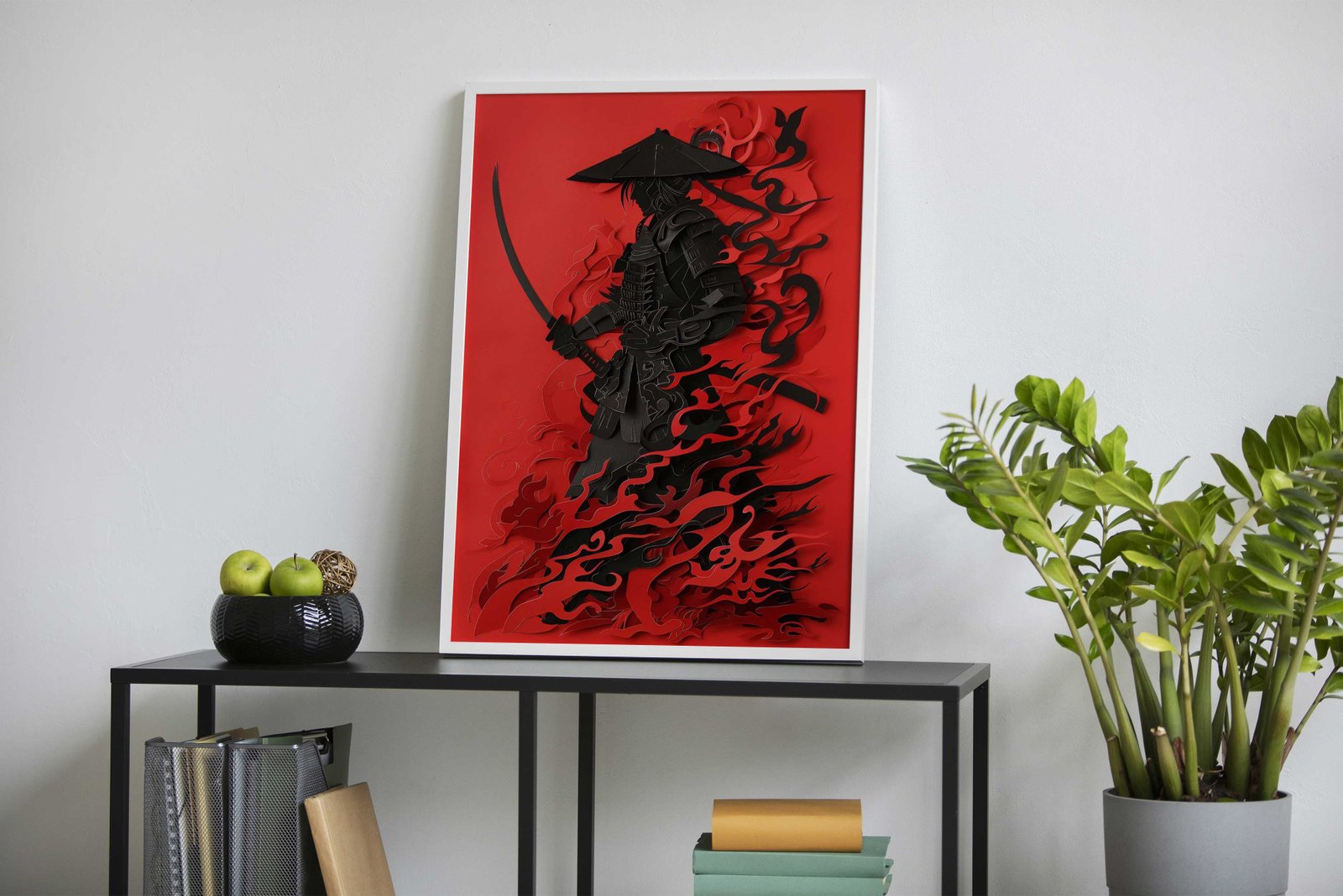 Samurai Paper Craft Asian Style Poster | Wall Art for Home & Office | High-Quality Print - High-Quality Visual Display