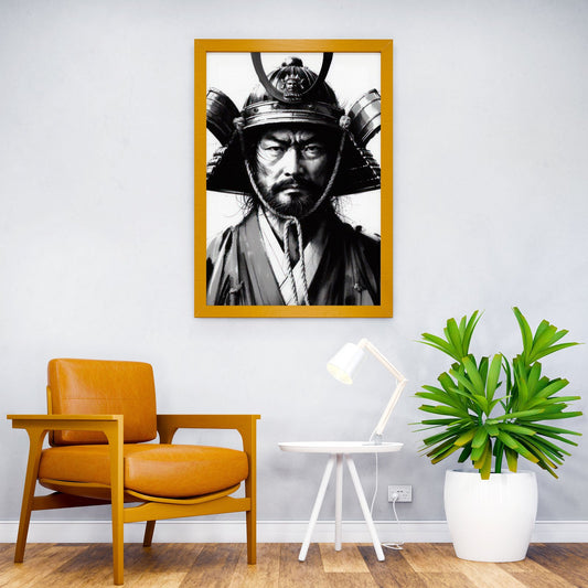 Samurai Portrait V3 Asian Style Poster | Wall Art for Home & Office | High-Quality Print - High-Quality Visual Display