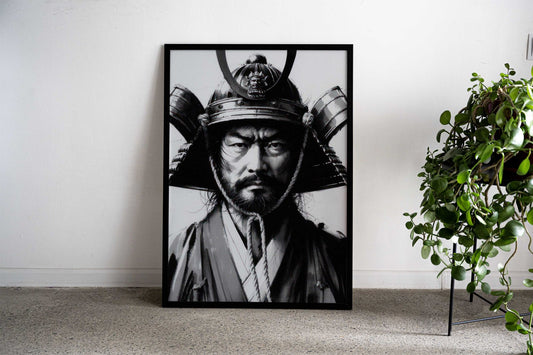 Samurai Portrait V3 Asian Style Poster | Wall Art for Home & Office | High-Quality Print - High-Quality Visual Display