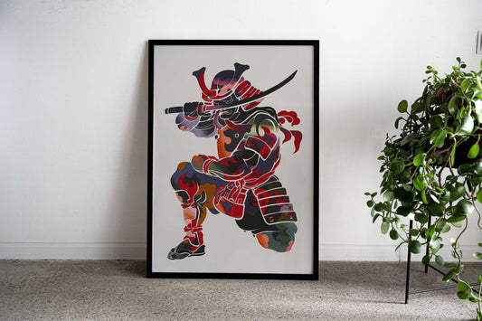 Samurai Retro Japanese Asian Style Poster | Wall Art for Home & Office | High-Quality Print - High-Quality Visual Display