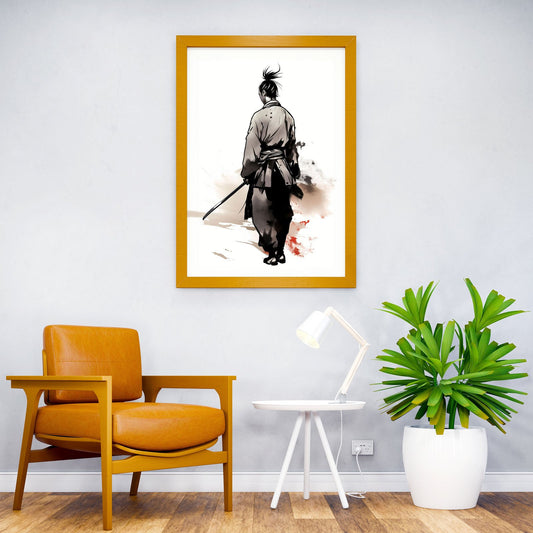 Samurai Serenity Asian Style Poster | Wall Art for Home & Office | High-Quality Print - High-Quality Visual Display