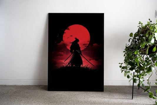 Samurai Silhouette japanese Asian Style Poster | Wall Art for Home & Office | High-Quality Print - High-Quality Visual Display