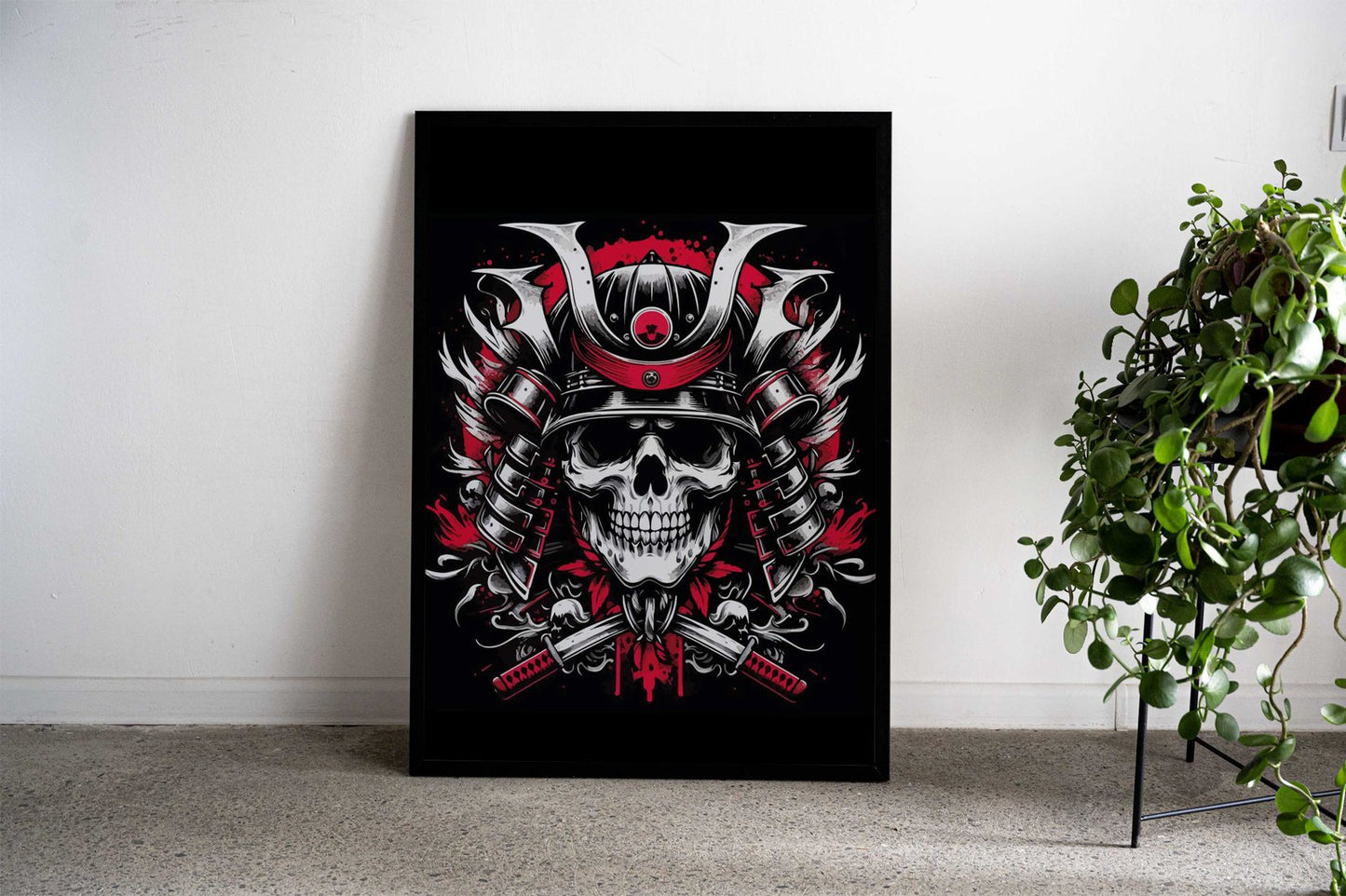 Samurai Skull 2 Asian Style Poster | Wall Art for Home & Office | High-Quality Print - High-Quality Visual Display