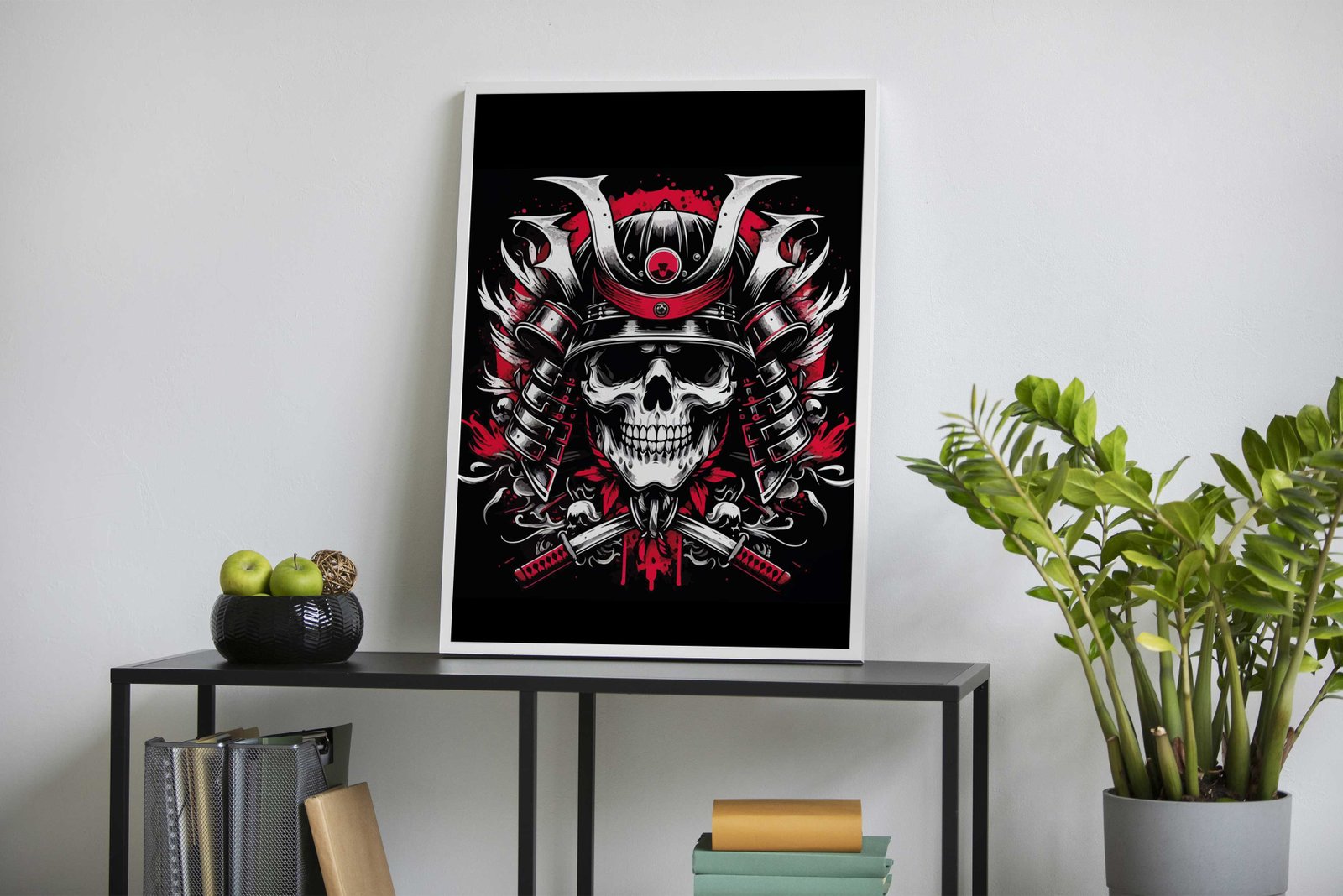 Samurai Skull 2 Asian Style Poster | Wall Art for Home & Office | High-Quality Print - High-Quality Visual Display