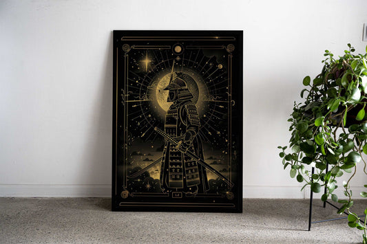 Samurai Star Asian Style Poster | Wall Art for Home & Office | High-Quality Print - High-Quality Visual Display