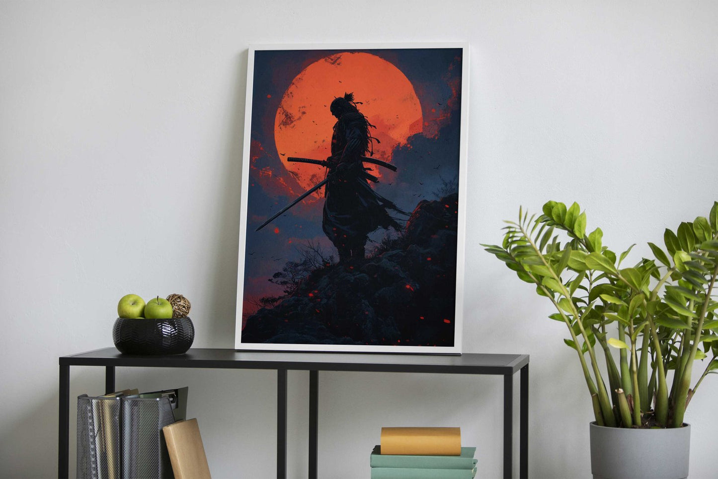 Samurai Sunset Landscape Asian Style Poster | Wall Art for Home & Office | High-Quality Print - High-Quality Visual Display