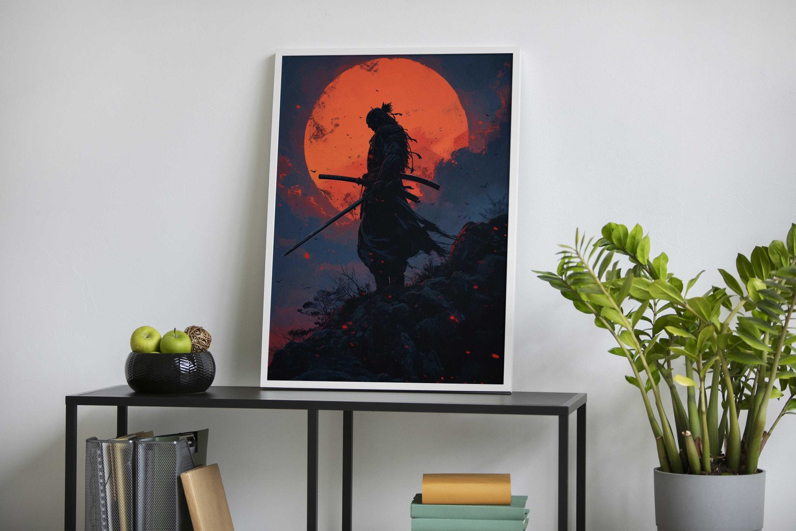 Samurai Sunset Landscape Asian Style Poster | Wall Art for Home & Office | High-Quality Print - High-Quality Visual Display
