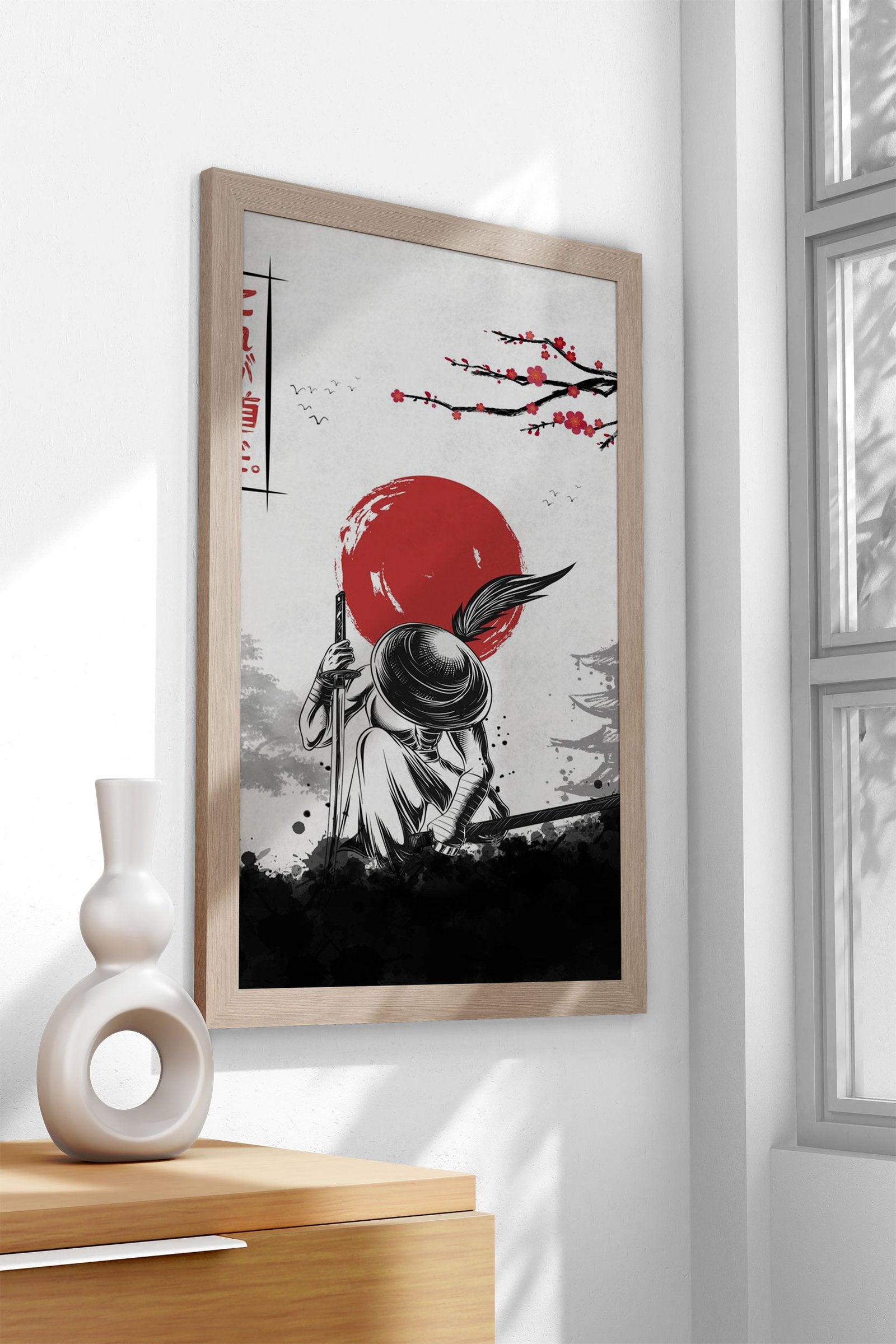 Samurai Swordsman Asian Style Poster | Wall Art for Home & Office | High-Quality Print - High-Quality Visual Display