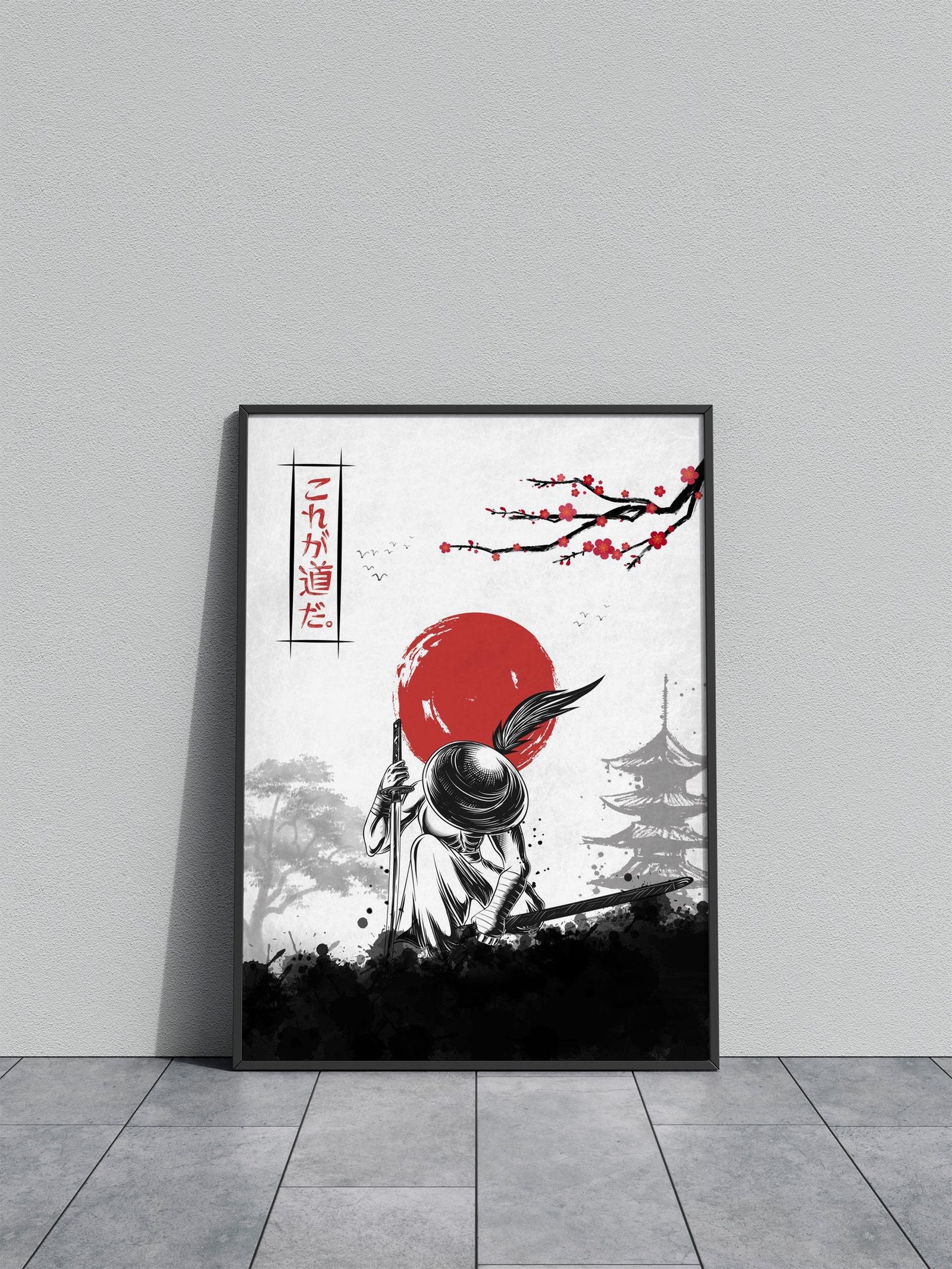 Samurai Swordsman Asian Style Poster | Wall Art for Home & Office | High-Quality Print - High-Quality Visual Display