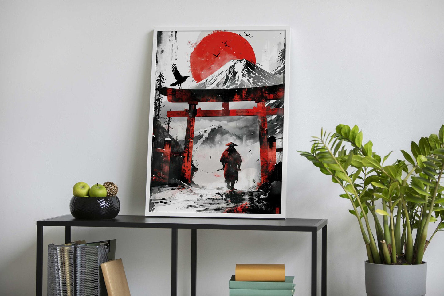 Samurai Torii Gate Fuji Asian Style Poster | Wall Art for Home & Office | High-Quality Print - High-Quality Visual Display