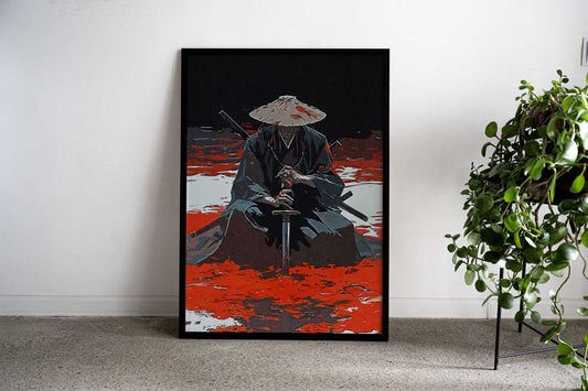 Samurai War Asian Style Poster | Wall Art for Home & Office | High-Quality Print - High-Quality Visual Display