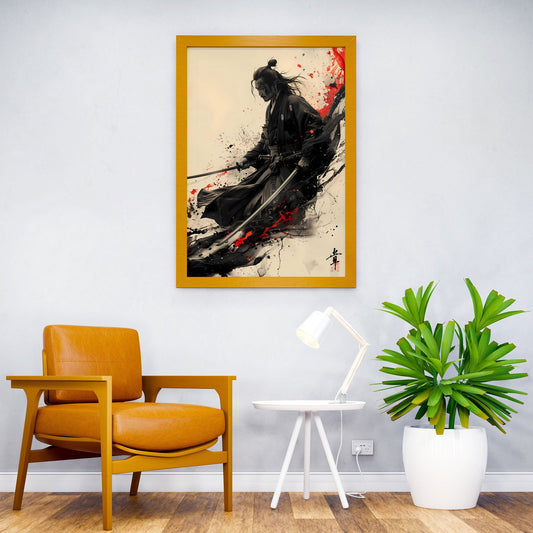 Samurai Warrior Art Kung Fu Martial Arts Asian Style Poster | Wall Art for Home & Office | High-Quality Print - High-Quality Visual Display