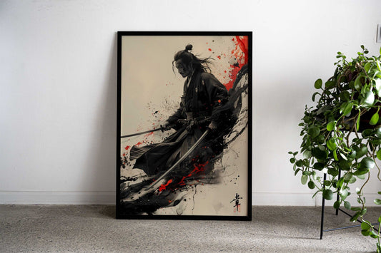 Samurai Warrior Art Kung Fu Martial Arts Asian Style Poster | Wall Art for Home & Office | High-Quality Print - High-Quality Visual Display