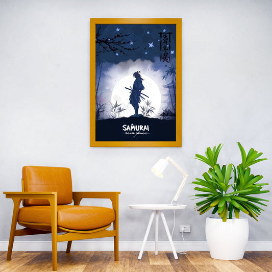 Samurai Warrior Art Asian Style Poster | Wall Art for Home & Office | High-Quality Print - High-Quality Visual Display