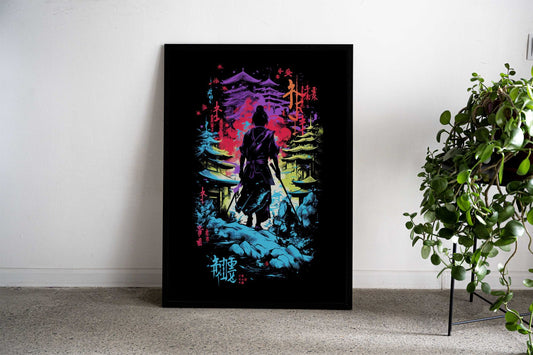 Samurai Warrior Girl Asian Style Poster | Wall Art for Home & Office | High-Quality Print - High-Quality Visual Display