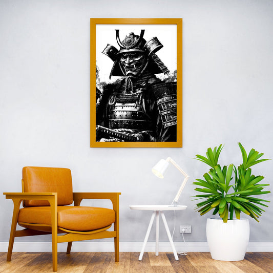 Samurai Warrior Illustration Asian Style Poster | Wall Art for Home & Office | High-Quality Print - High-Quality Visual Display