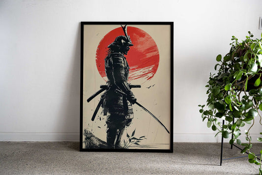 Samurai Warrior Japan Asian Style Poster | Wall Art for Home & Office | High-Quality Print - High-Quality Visual Display