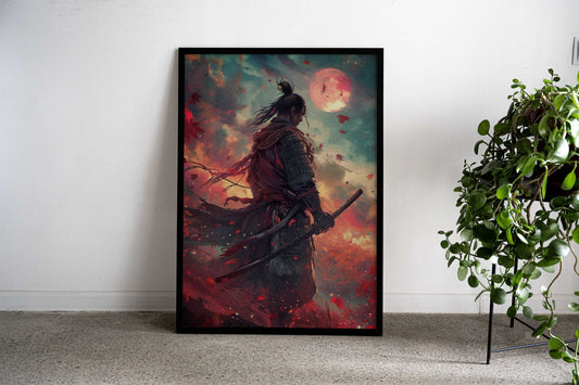 Samurai Warrior Japanese Asian Style Poster | Wall Art for Home & Office | High-Quality Print - High-Quality Visual Display