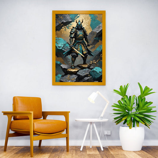 Samurai Warrior Kintsugi Asian Style Poster | Wall Art for Home & Office | High-Quality Print - High-Quality Visual Display