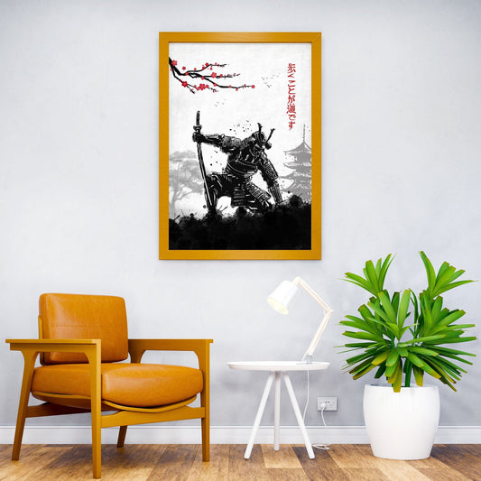 Samurai Warrior Spirit Asian Style Poster | Wall Art for Home & Office | High-Quality Print - High-Quality Visual Display