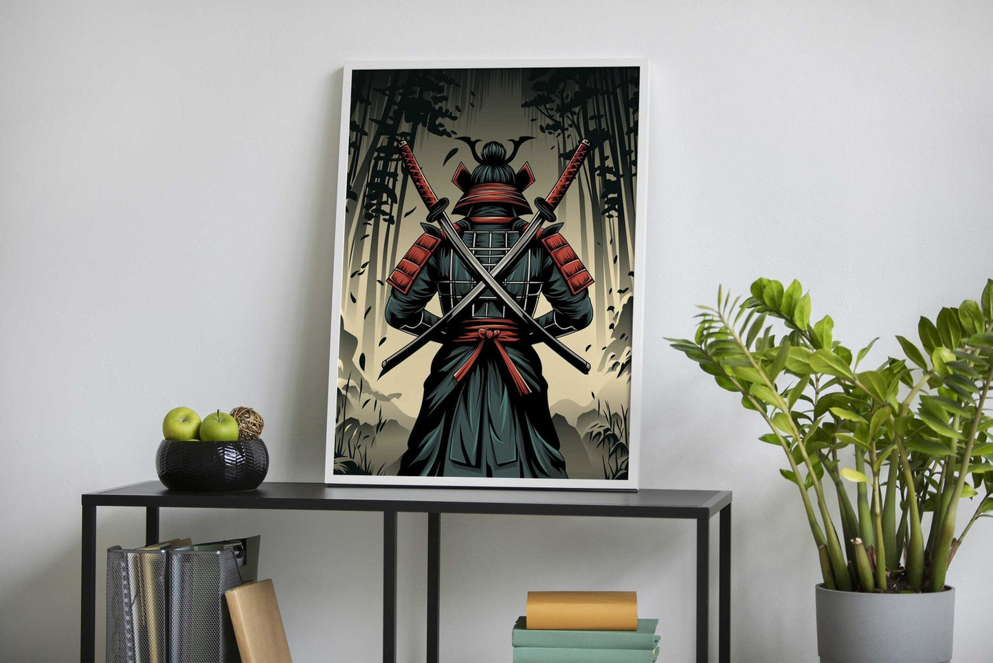Samurai Warrior back view Asian Style Poster | Wall Art for Home & Office | High-Quality Print