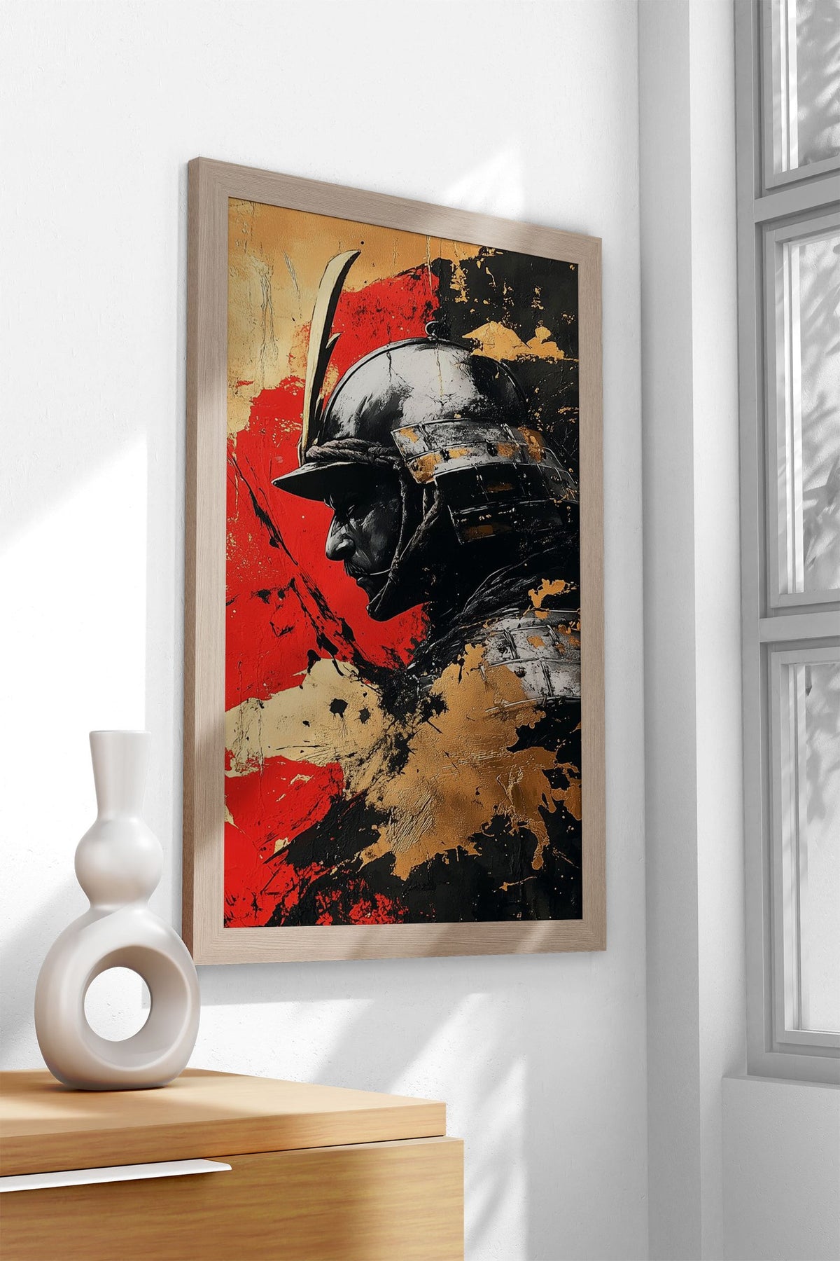 Samurai Warrior in Kintsugi Style | Asian Style Wall Art - Multiple ...