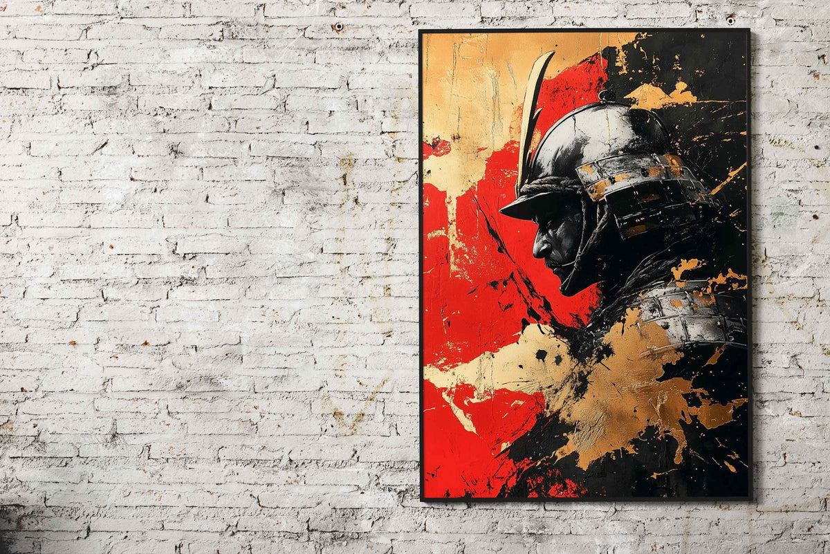 Samurai Warrior in Kintsugi Style | Asian Style Wall Art - Multiple ...