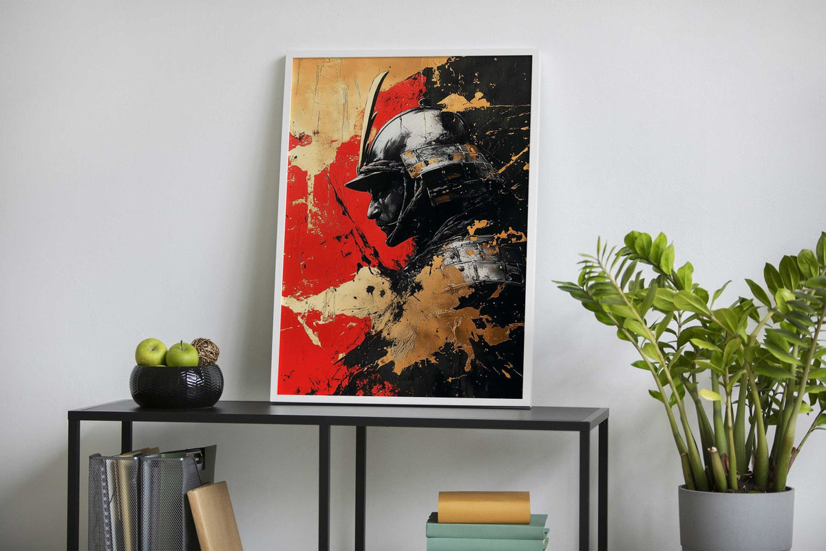 Samurai Warrior in Kintsugi Style | Asian Style Wall Art - Multiple ...