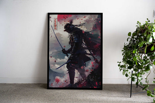 Samurai Warrior katana Asian Style Poster | Wall Art for Home & Office | High-Quality Print - High-Quality Visual Display