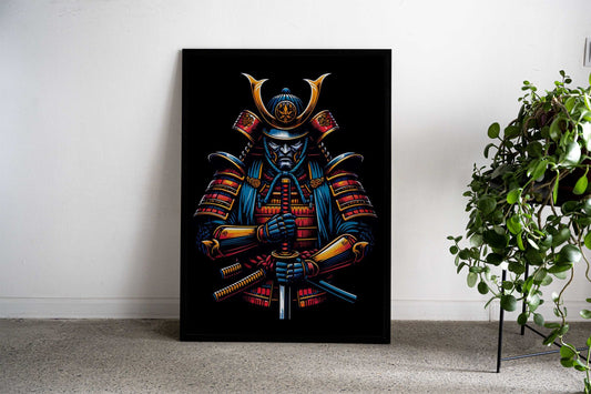 Samurai Warrior pop art Asian Style Poster | Wall Art for Home & Office | High-Quality Print - High-Quality Visual Display