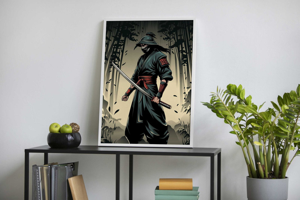 Samurai Warrior side view Asian Style | Wonderwallsboutique