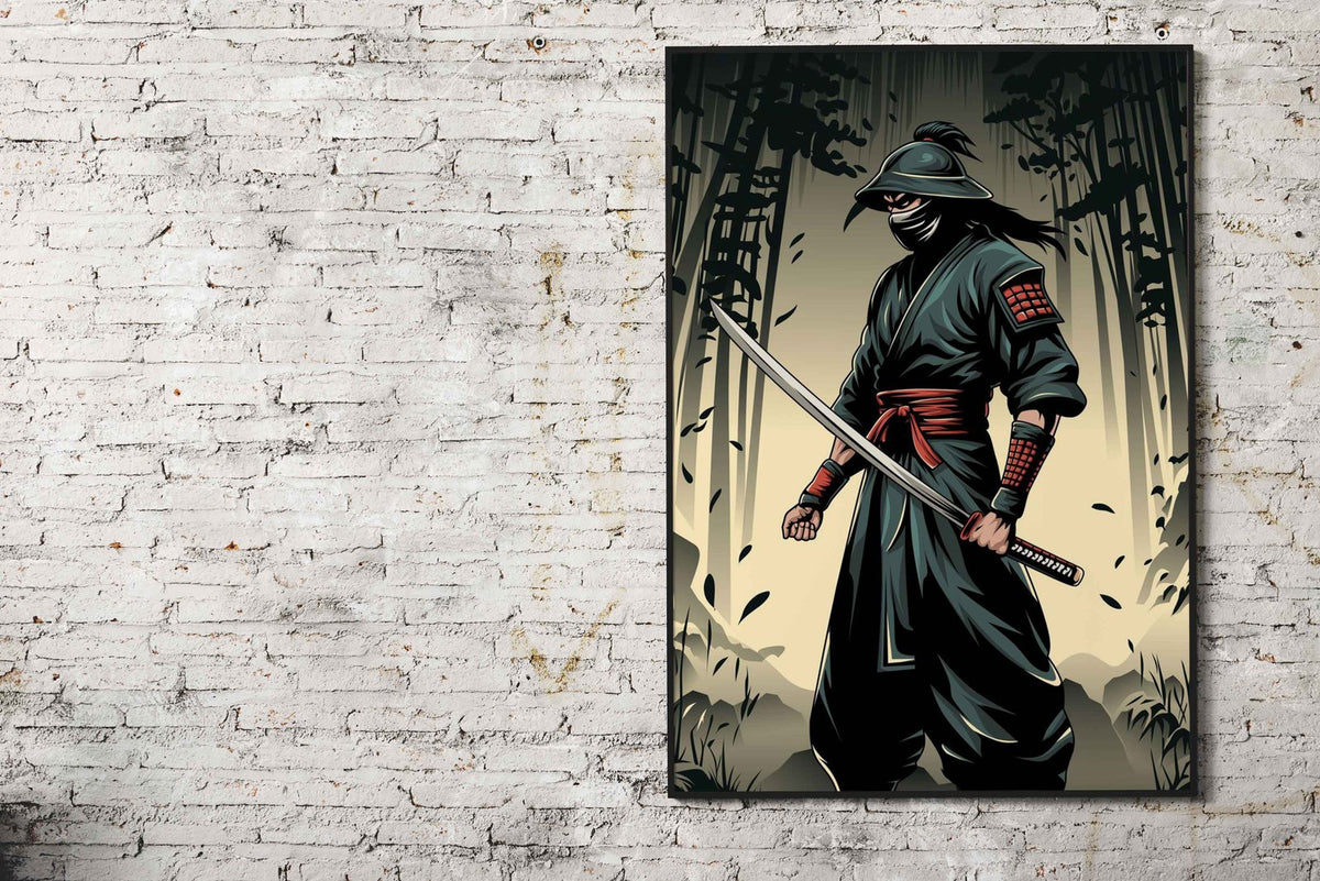 Samurai Warrior side view Asian Style | Wonderwallsboutique
