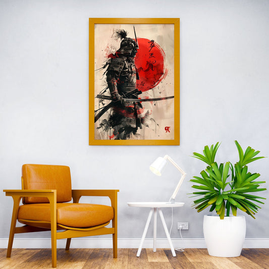 Samurai Warrior Asian Style Poster | Wall Art for Home & Office | High-Quality Print - High-Quality Visual Display