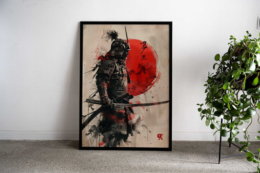 Samurai Warrior Asian Style Poster | Wall Art for Home & Office | High-Quality Print - High-Quality Visual Display