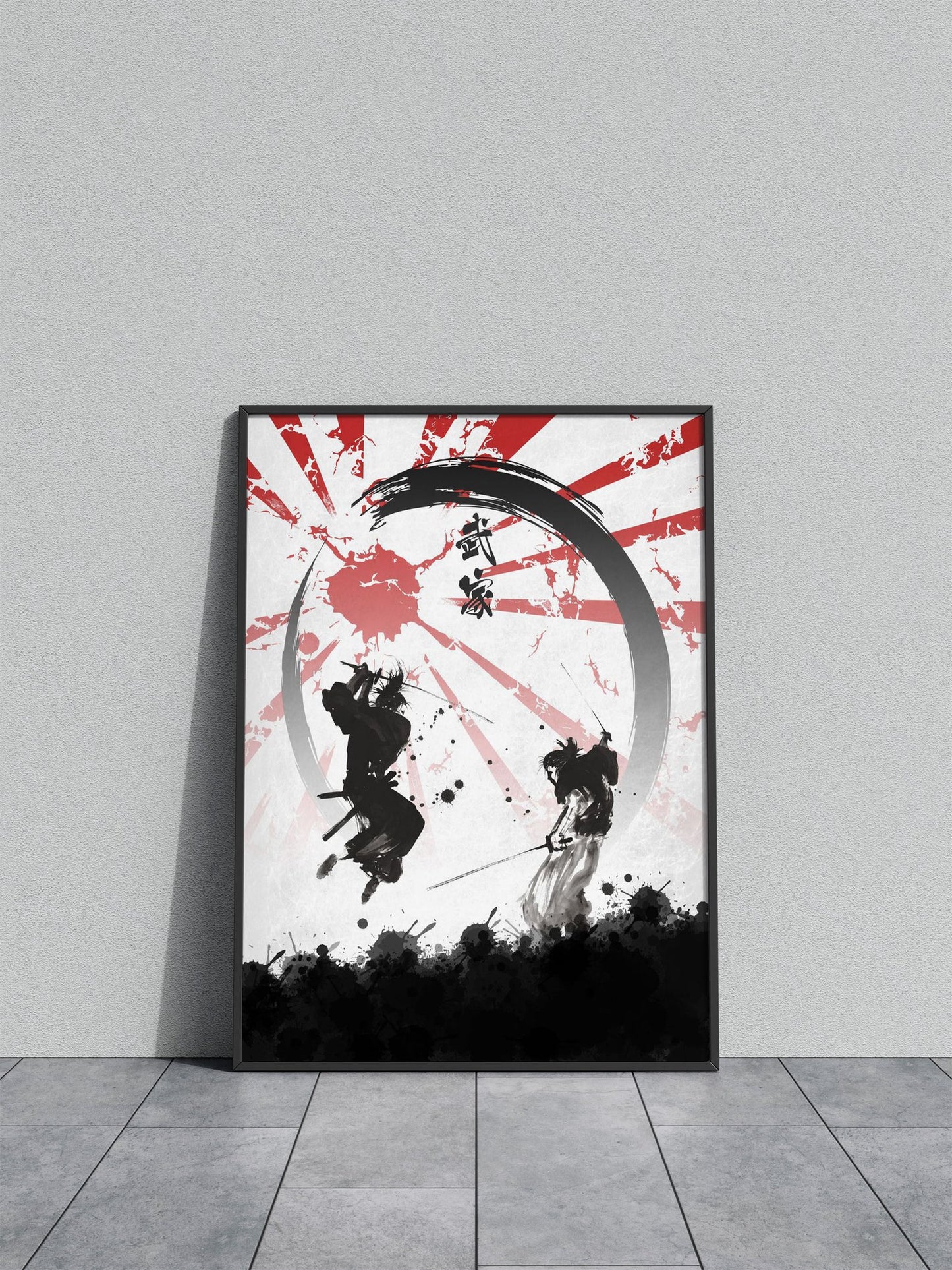 Samurai Warriors Asian Style Poster | Wall Art for Home & Office | High-Quality Print - High-Quality Visual Display