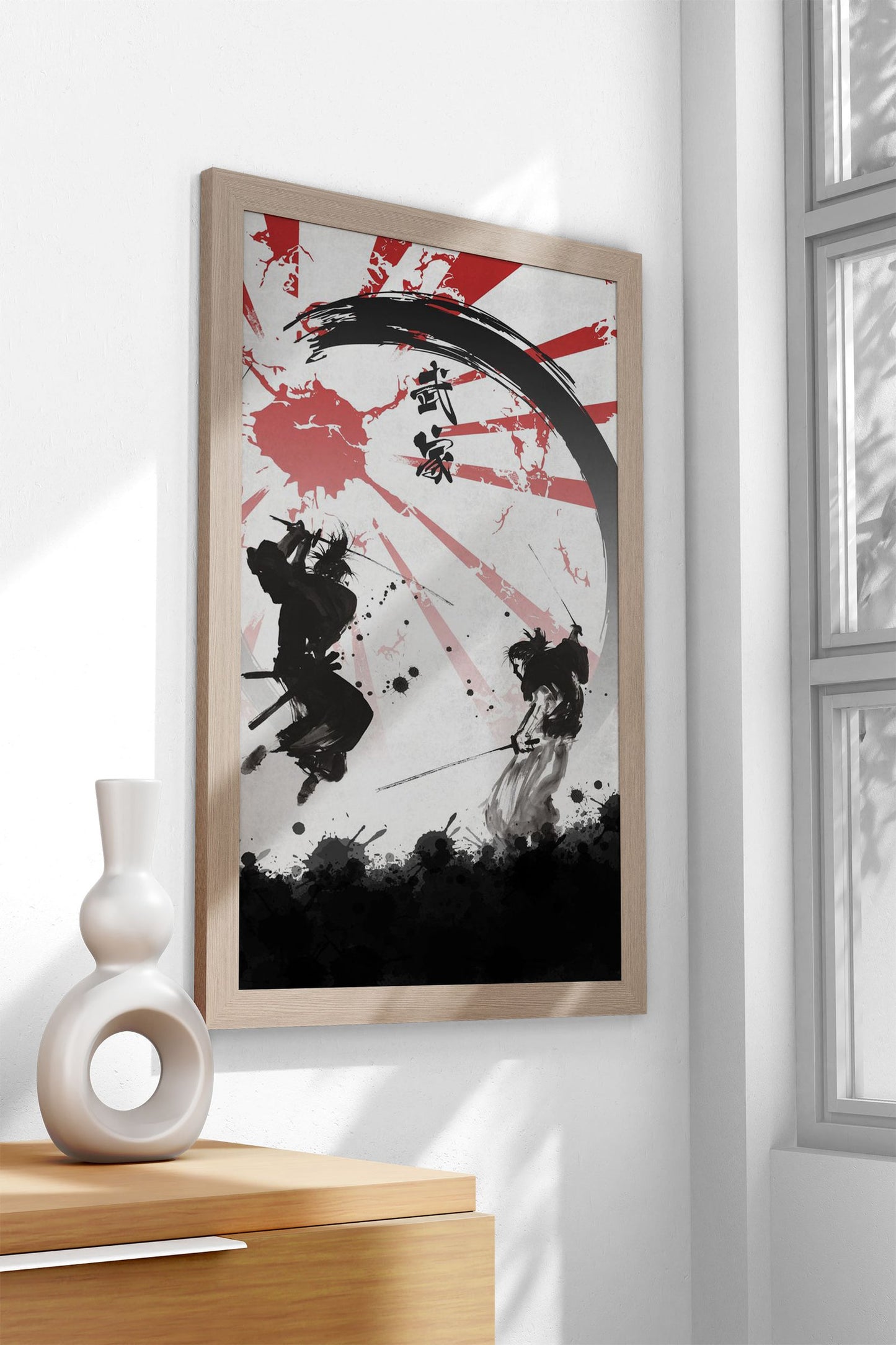 Samurai Warriors Asian Style Poster | Wall Art for Home & Office | High-Quality Print - High-Quality Visual Display