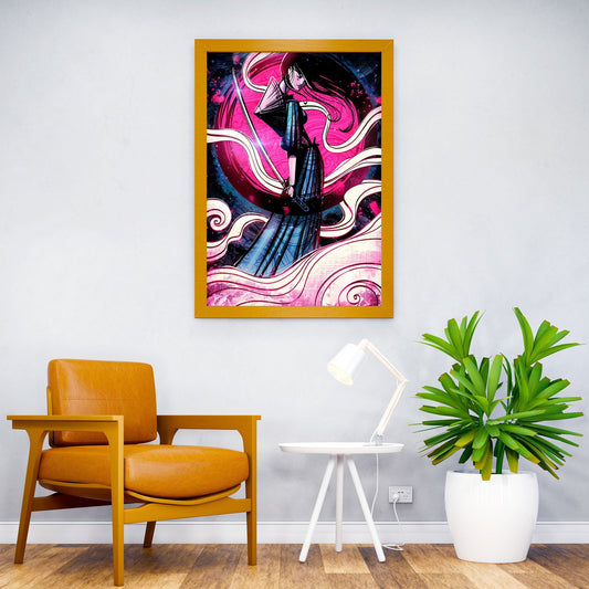 Samurai Woman Asian Style Poster | Wall Art for Home & Office | High-Quality Print - High-Quality Visual Display
