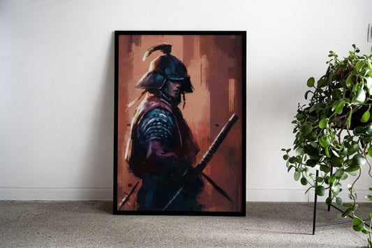 Samurai artwork Asian Style Poster | Wall Art for Home & Office | High-Quality Print - High-Quality Visual Display