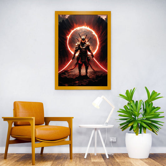 Samurai fire power Asian Style Poster | Wall Art for Home & Office | High-Quality Print - High-Quality Visual Display