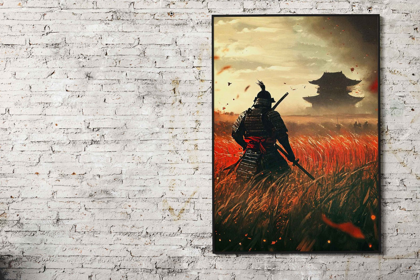 Samurai in Field Asian Style Poster | Wall Art for Home & Office | High-Quality Print - High-Quality Visual Display