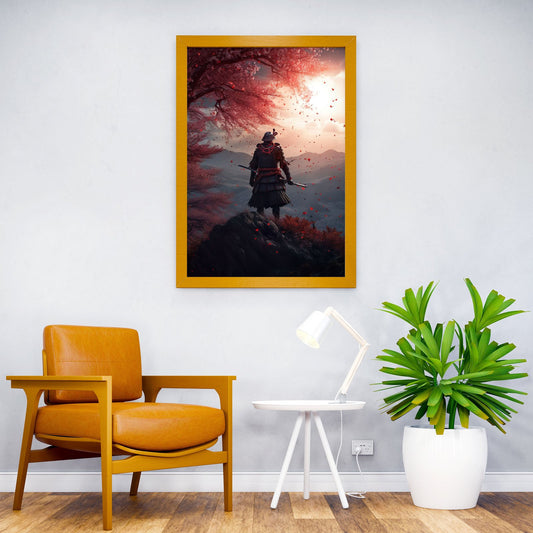 Samurai in mountains Asian Style Poster | Wall Art for Home & Office | High-Quality Print - High-Quality Visual Display