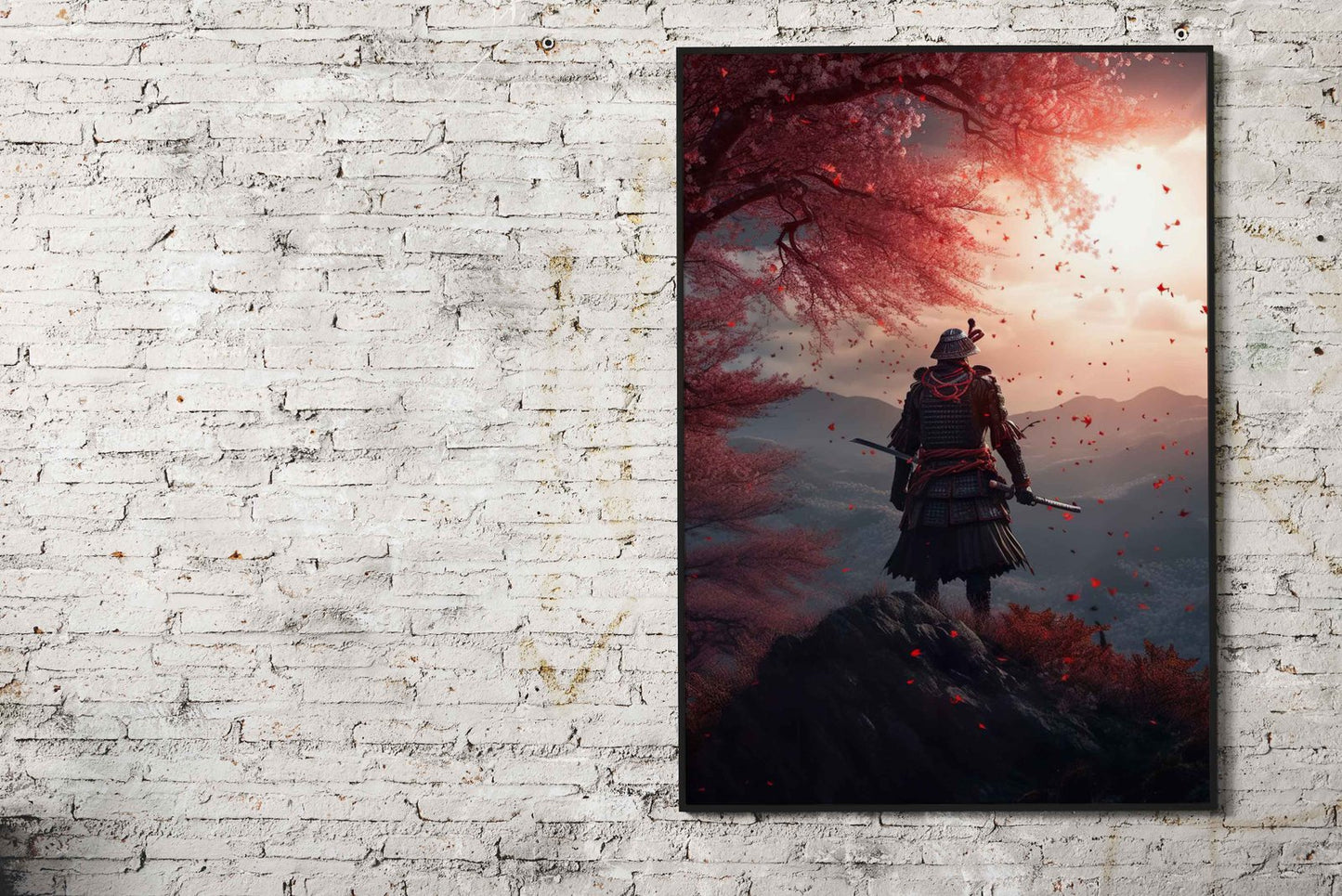 Samurai in mountains Asian Style Poster | Wall Art for Home & Office | High-Quality Print - High-Quality Visual Display