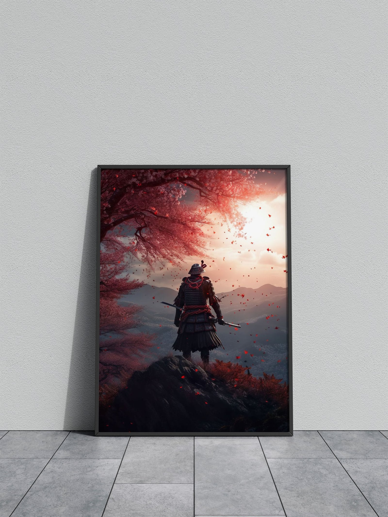 Samurai in mountains Asian Style Poster | Wall Art for Home & Office | High-Quality Print - High-Quality Visual Display