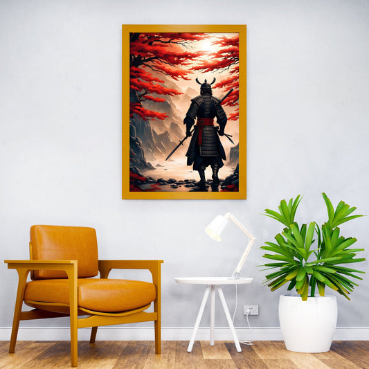 Samurai in nature art Asian Style Poster | Wall Art for Home & Office | High-Quality Print - High-Quality Visual Display