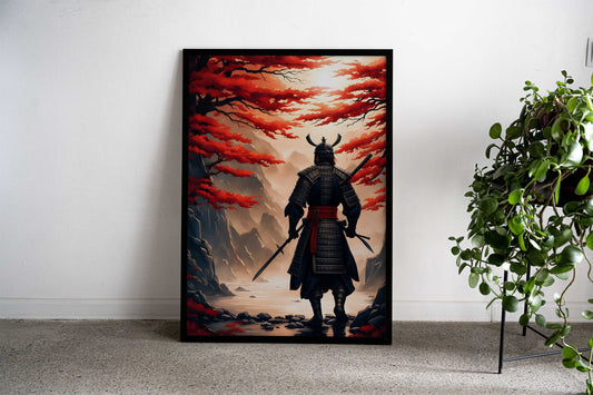 Samurai in nature art Asian Style Poster | Wall Art for Home & Office | High-Quality Print - High-Quality Visual Display