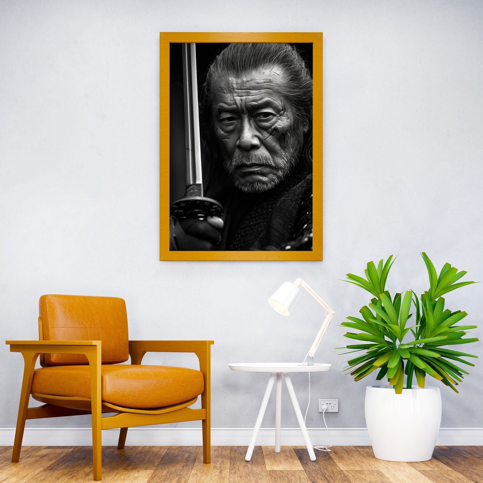 Samurai with Sword Asian Style Poster | Wall Art for Home & Office | High-Quality Print - High-Quality Visual Display
