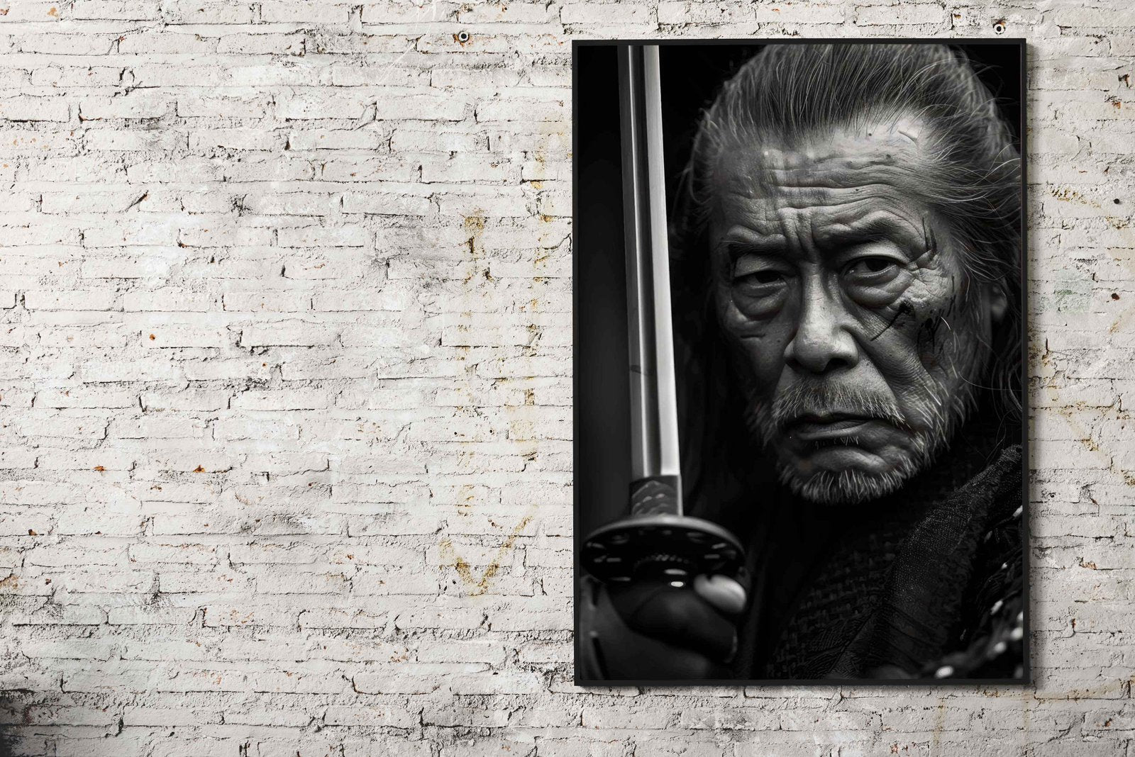 Samurai with Sword Asian Style Poster | Wall Art for Home & Office | High-Quality Print - High-Quality Visual Display